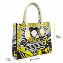 Pittsburgh Penguins Premium Water Resistant PU Leather Handbag - £35.17 GBP