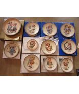 11 Asst Collector Plates Hummel Goebel Bas Relief Boxed Germany 1972-1980 - $16.65 CAD