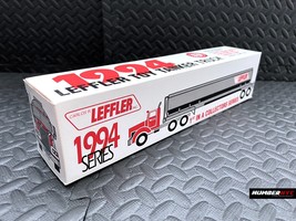 Vintage 1994 Leffler TOY TANKER TRUCK 1:32 Scale Lights &amp; Sounds Gray Red - £31.37 GBP