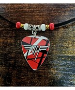 Handmade Van Halen Aluminum Guitar Pick Necklace - $14.52