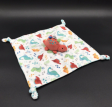 Mary Meyer Lovey Dinosaur Security Blanket Soother Knotted Corners Pebbl... - £11.78 GBP