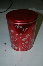 Milk Crepes Red Floral Oval Metal Tin International Biscuits - $8.99