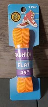 Fashion Gear 45&#39;&#39; Fashion Flat Shoelace Neon Color Orange 1 Pair Sneakers - €5,08 EUR