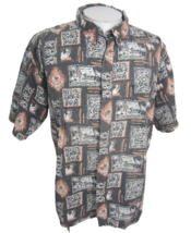 Big Dogs vtg Men Hawaiian camp shirt p2p 28 2X aloha luau tropical reverse print - £23.35 GBP