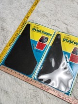 VTG 1 Pair Splash Guards Cycolac Black Plastic Reversible Textured Made ... - £12.10 GBP