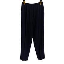 Harve Benard Pants Womens Size 10 Black Dress Pleated Trousers Straight Leg VTG - £8.92 GBP