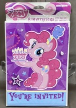 My Little Pony Pinkie Pie Party Invitations &amp; Envelopes 8 ct - £1.99 GBP