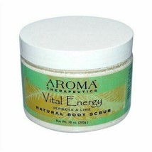 NEW Aroma Therapeutics Vital Energy Natural Body Scrub Verbena and Lime 10 oz - $19.26