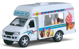 5 Inch Super Soft Ice Cream Vending Truck 1/43 Scale Diecast Model by Ki... - £13.17 GBP