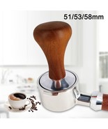 51mm/53mm/58mm Espresso Coffee Tamper Wood Handle Powder Hammer Espresso... - £11.28 GBP+
