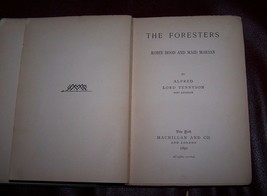 The Foresters / Robin Hood &amp; Maid Marian - Tennyson - Hc - 1892 - Fair Condition - £20.29 GBP