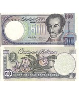 10 notes - Venezuela P67f, 500 Bolivar, Simón Bolívar / orchids UNC 1998... - $24.00