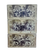 Antique Stereoscope Stereoscopic Card Melander Chicago #66-68 Donnybrook... - $61.26 CAD