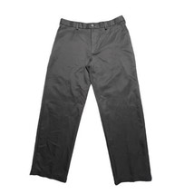 Haggar Pants Mens 34x30 Black WPL386 Chino Polyester Wide Waistband Dressy - $23.83