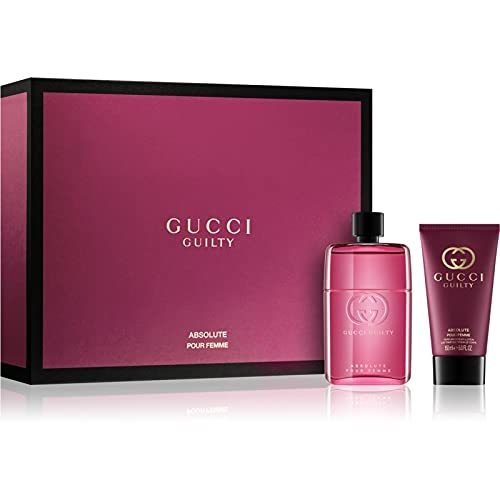 Gucci Guilty Absolute Pour Femme Gift Set 50ml EDP + 50ml Body Lotion - $153.40