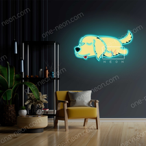 Golden Retriever Sleeping | LED Neon Sign - £31.96 GBP+