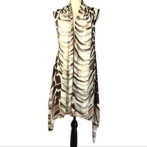 Adore Women Brown Grey Duster Cardigan Size S - £30.31 GBP