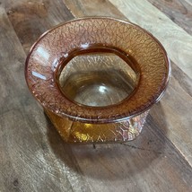 Vintage Marigold &quot;Crackle&quot; Carnival 7&quot; Spittoon Cuspidor - Jeannette - $35.18