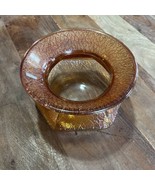 Vintage Marigold &quot;Crackle&quot; Carnival 7&quot; Spittoon Cuspidor - Jeannette - $48.11 CAD