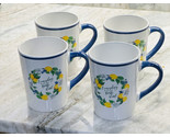 Royal Norfolk Every Day Is A Fresh Ceramic Coffee Mugs Set Of 4 11oz - $50.39