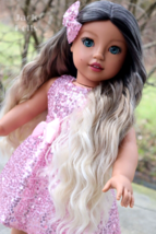 Custom OOAK American Girl Doll MIRABEL Repaint Eye Swap Wig Swap Nanea Mold - £232.73 GBP