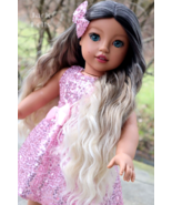 Custom OOAK American Girl Doll MIRABEL Repaint Eye Swap Wig Swap Nanea Mold - £233.62 GBP