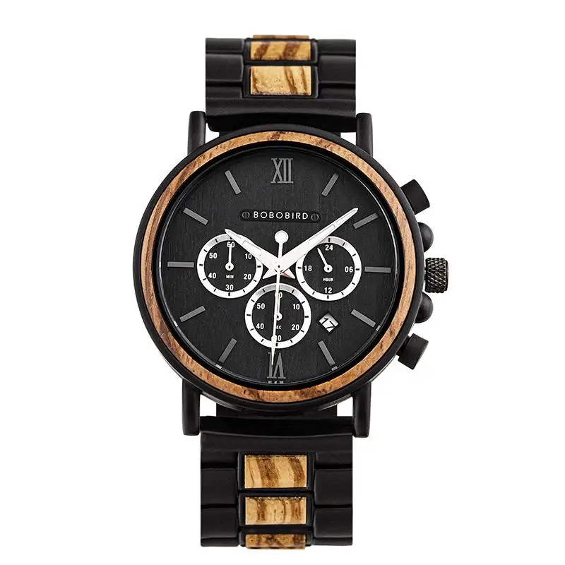 Watch Men Watch BOBO BIRD Top New Fashion en Wristwatch  Multifunctal Automatic  - £74.85 GBP