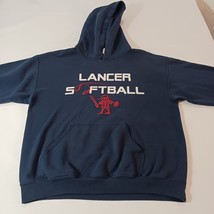 Gildan Ultra Blend LANCER SOFTBALL Men's Blue Hoodie Pullover Sweatshirt Size M image 8