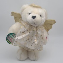 Merry Brite Dan Dee Angel Bear Plush Sings Animated Mty White Teddy *Tested* - £27.96 GBP