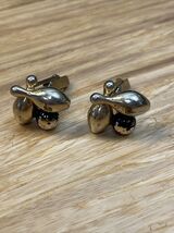 Vintage Gold Tone Bowling Cuff Links Ball Pins Estate Jewelry Find KG JD - $14.85