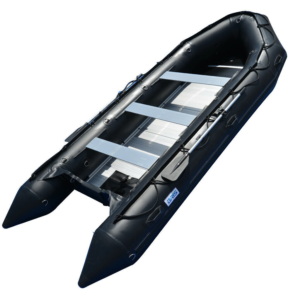 BRIS 15.4 ft Inflatable Boat Inflatable Rescue Fishing Pontoon Boat Dinghy- Inflatable  Boat