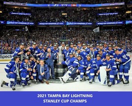 2021 Tampa Bay Lightning 8X10 Team Photo Hockey Stanley Cup Champs - £4.01 GBP