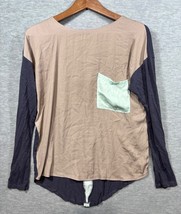 Antrhopologie Dolan Left Coast Long Sleeve Colorblock Top Back Stripe Sz S - $291.89 MXN