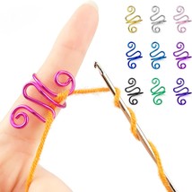 Handmade Crochet Rings Adjustable Crochet Tension Ring for Knitting and ... - $13.34