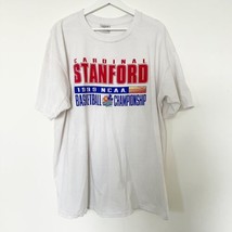 Vintage Stanford Cardinal Tshirt 1999 NCAA Final Four White Crewneck XXL Tampa - £23.44 GBP