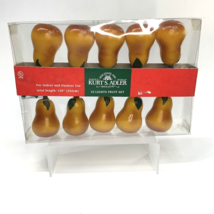 Vintage Santa&#39;s World Kurt Adler PEAR TREE 10 Lights Set Christmas NEW, ... - $33.89