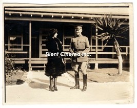 Silent Film Star BEBE DANIELS Meets Lt. General James Guthrie Harbord July 1921 - £51.00 GBP