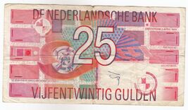 Netherlands, 25 Gulden, 1999, P100, VF - $30.50
