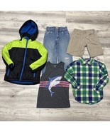 Boys Clothes Lot Sz M 7-8 Levis Jeans Hooded Puffer Carhartt Shorts Gymb... - $51.08 CAD