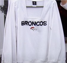 Officially Licensed NFL Women&#39;s Bling Sweatshirt - Denver Broncos - XLarge - £19.46 GBP