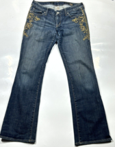 X2 Jeans Womens Size 6 Low Rise W10 Boot Cut Embroidered Sequin Stretch ... - £19.95 GBP