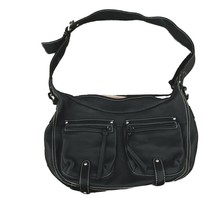 Tignanello Black Genuine Leather Women&#39;s Handbag Shoulder Bag Purse Pock... - $71.67 CAD