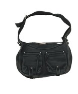 Tignanello Black Genuine Leather Women&#39;s Handbag Shoulder Bag Purse Pock... - $71.50 CAD