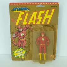 The Flash Action Figure Running Arm Movement DC Comics Super Heroes Toy Biz 1990 - $22.76
