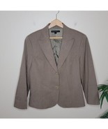 Lafayette 148 New York | Light Brown Two Button Wool Blend Blazer, size 12 - £97.58 GBP