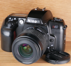 Nikon N60 35MM SLR Film Camera W 35-80MM 1:4-5.6D Lens *Fair/Tested* - £29.38 GBP