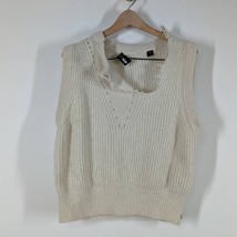 Scotch &amp; Soda Fuzzy Knit Sleeveless Destroyed Distressed Sweater Size Small - £17.78 GBP