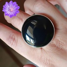 Black Onyx Gemstone 925 Silver Ring Handmade Jewelry Ring All Size - £7.34 GBP