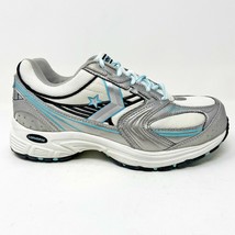 Converse Work Silver Grey Teal Trainer Composite Toe Womens Sneakers C447 - $24.95