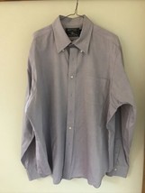 American Living Purple Cotton Button Up Oxford Dress Shirt 17 36/37 52&quot; ... - £15.72 GBP